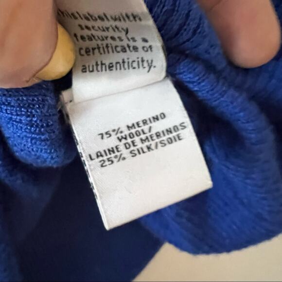 Diane von Furstenberg Cobalt Blue Cashmere Blend Sweater - Picture 8 of 8